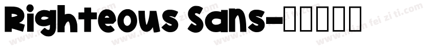 Righteous Sans字体转换